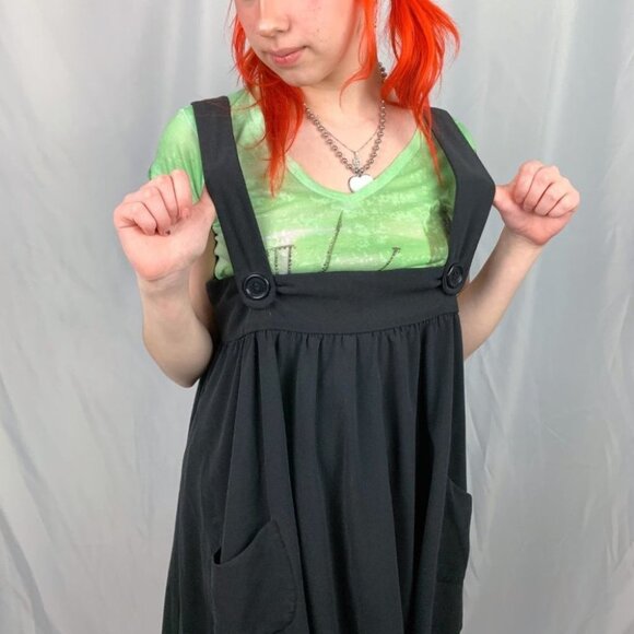 WEAREVER Black Flowy Jumper Dress Size Medium - Picture 2 of 6